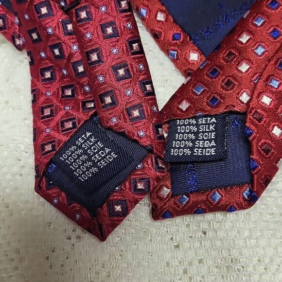 Saddlebred Lot of Two Silk Red Ties‎ - Picture 7 of 7